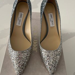 Brand new Jimmy Choo Shoes in ROMY 60 41½SILVER/DUSK BLUE